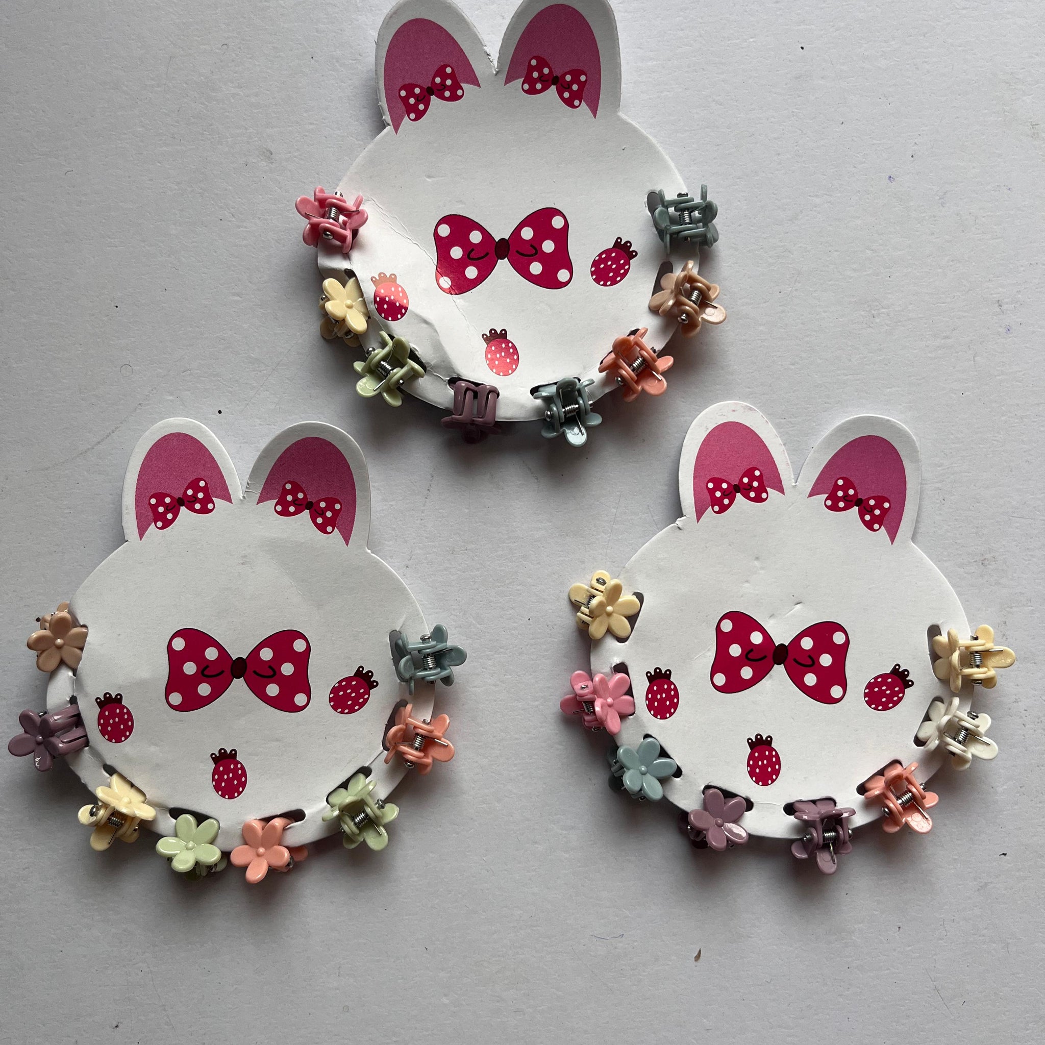 Floral Mini Hair Clip Set – Pack of 12