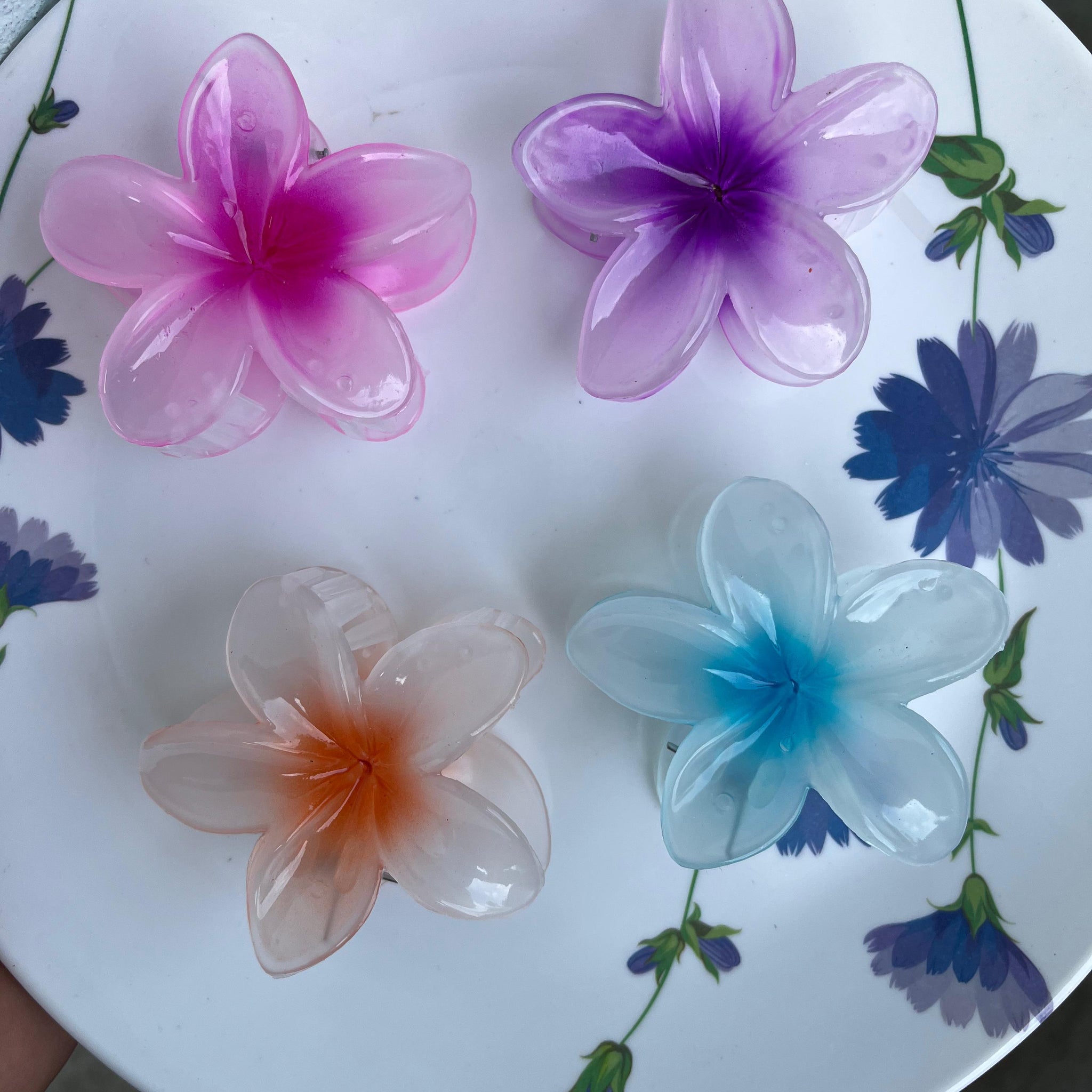 Graceful floral accents for every occasion set of 4 - hair accessories